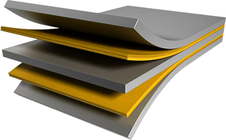 Слоистые металлополимерные, биметаллические и гибридные материалы